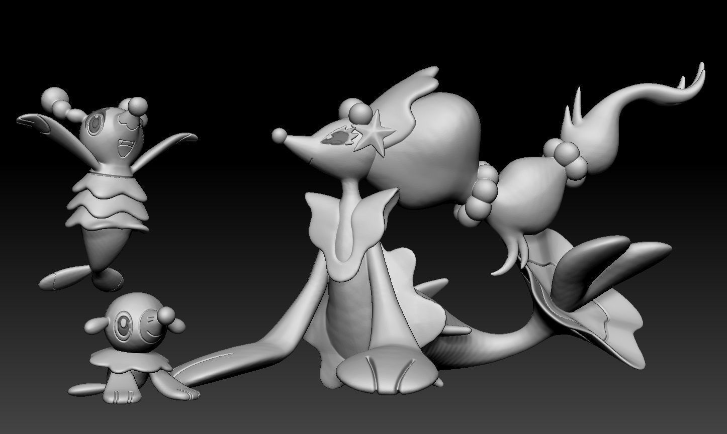 Pokemon Popplio Brionne Primarina 3D print model_3