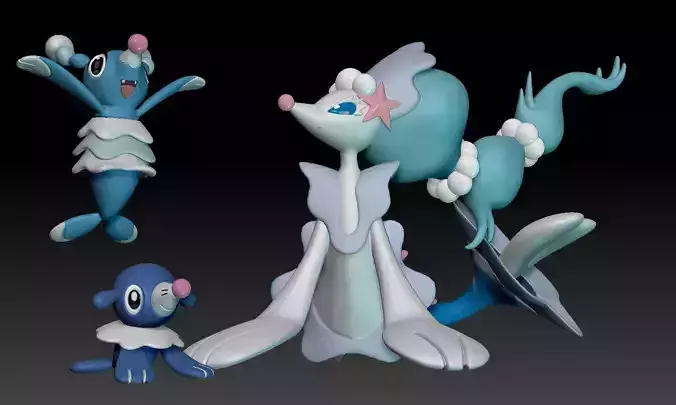 Pokemon Popplio Brionne Primarina