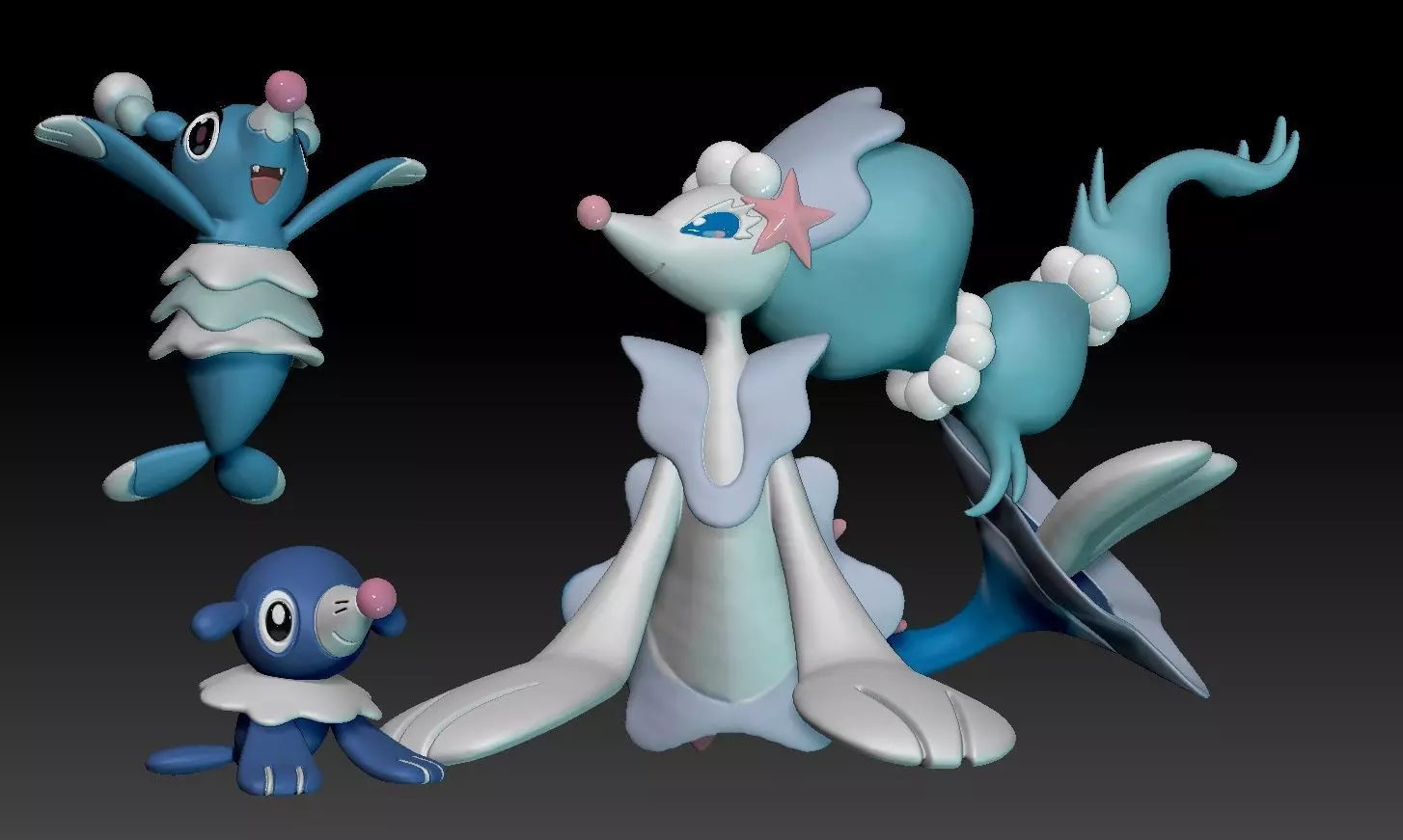 Pokemon Popplio Brionne Primarina 3D print model_0