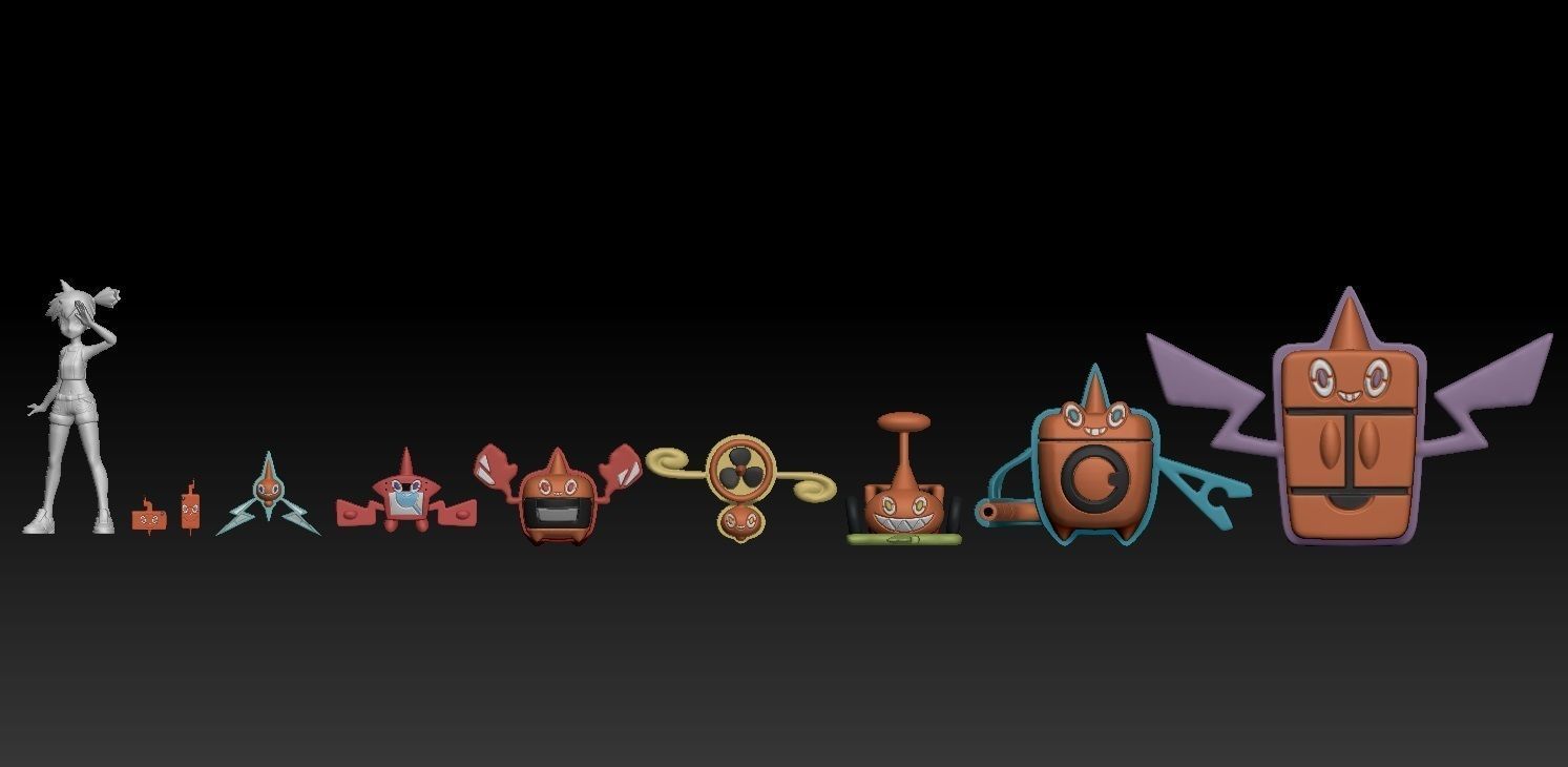 Pokemon Rotom 3D print model_1