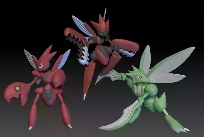 Pokemon Scyther Scizor Mega Evolution