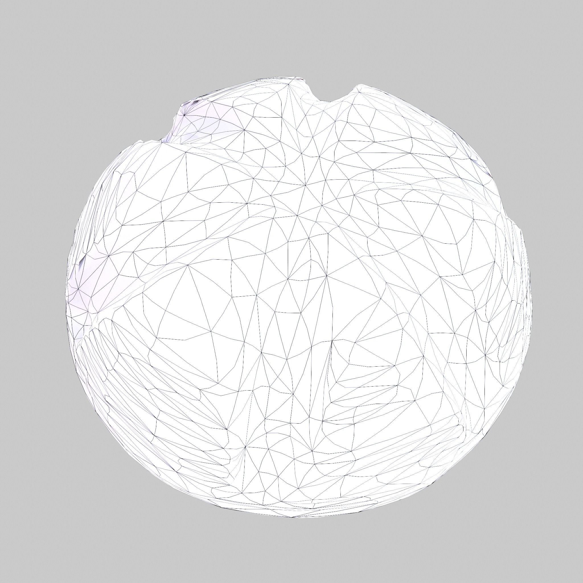 Medieval Style Cross Top Bread  Low-poly 3D model_27