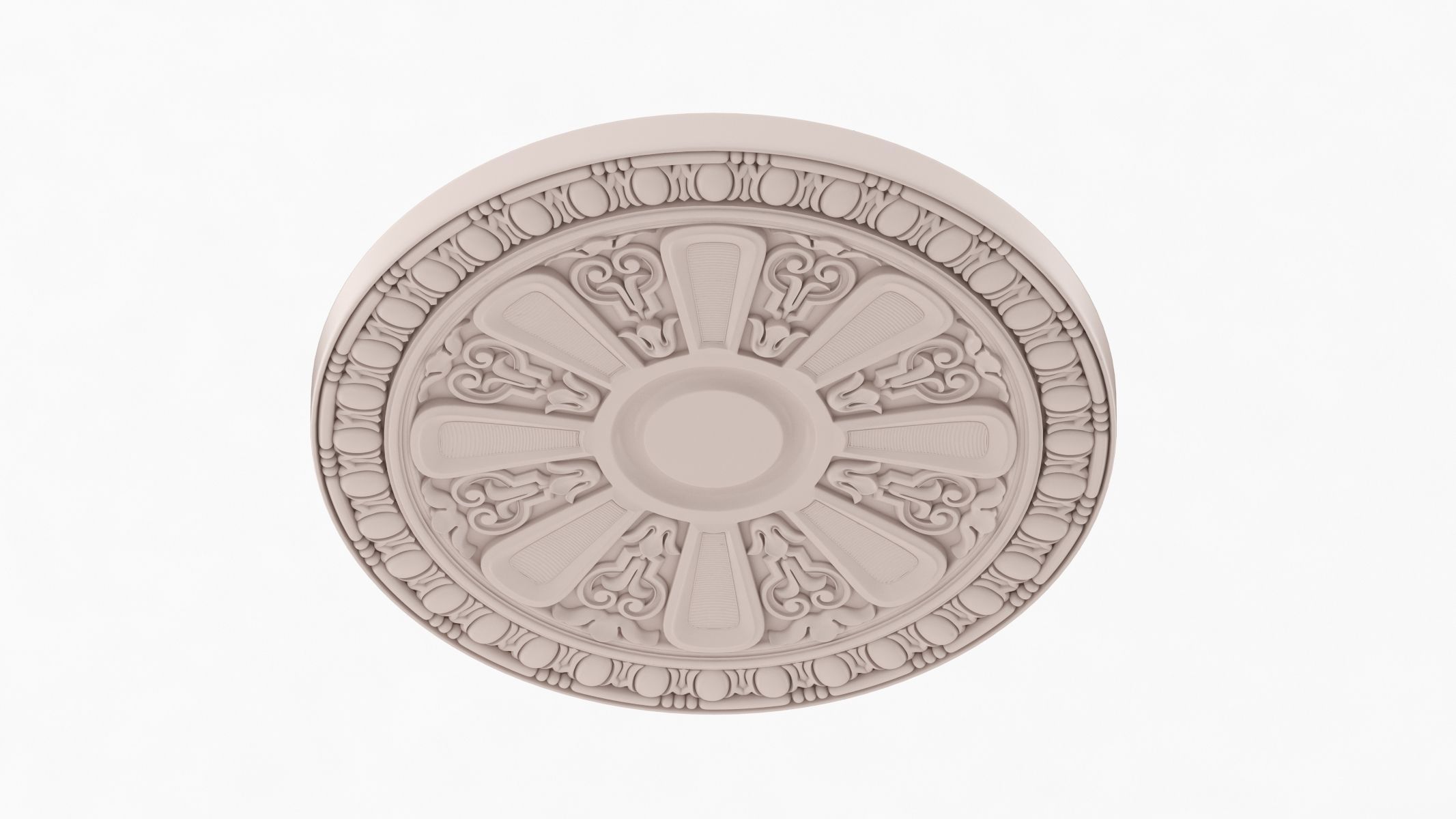 Classic Ceiling Medallion 62 3D model_3