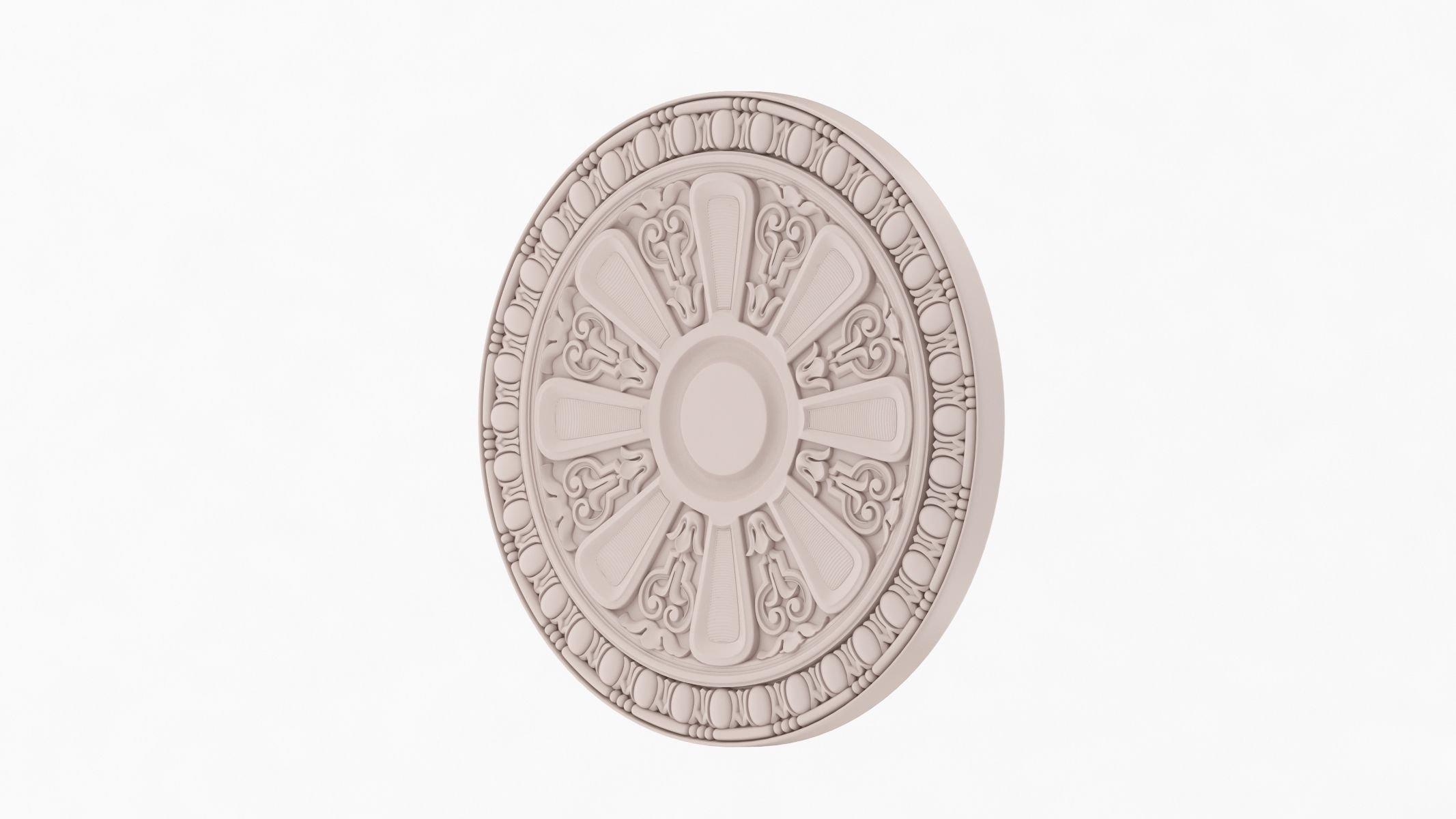 Classic Ceiling Medallion 62 3D model_2