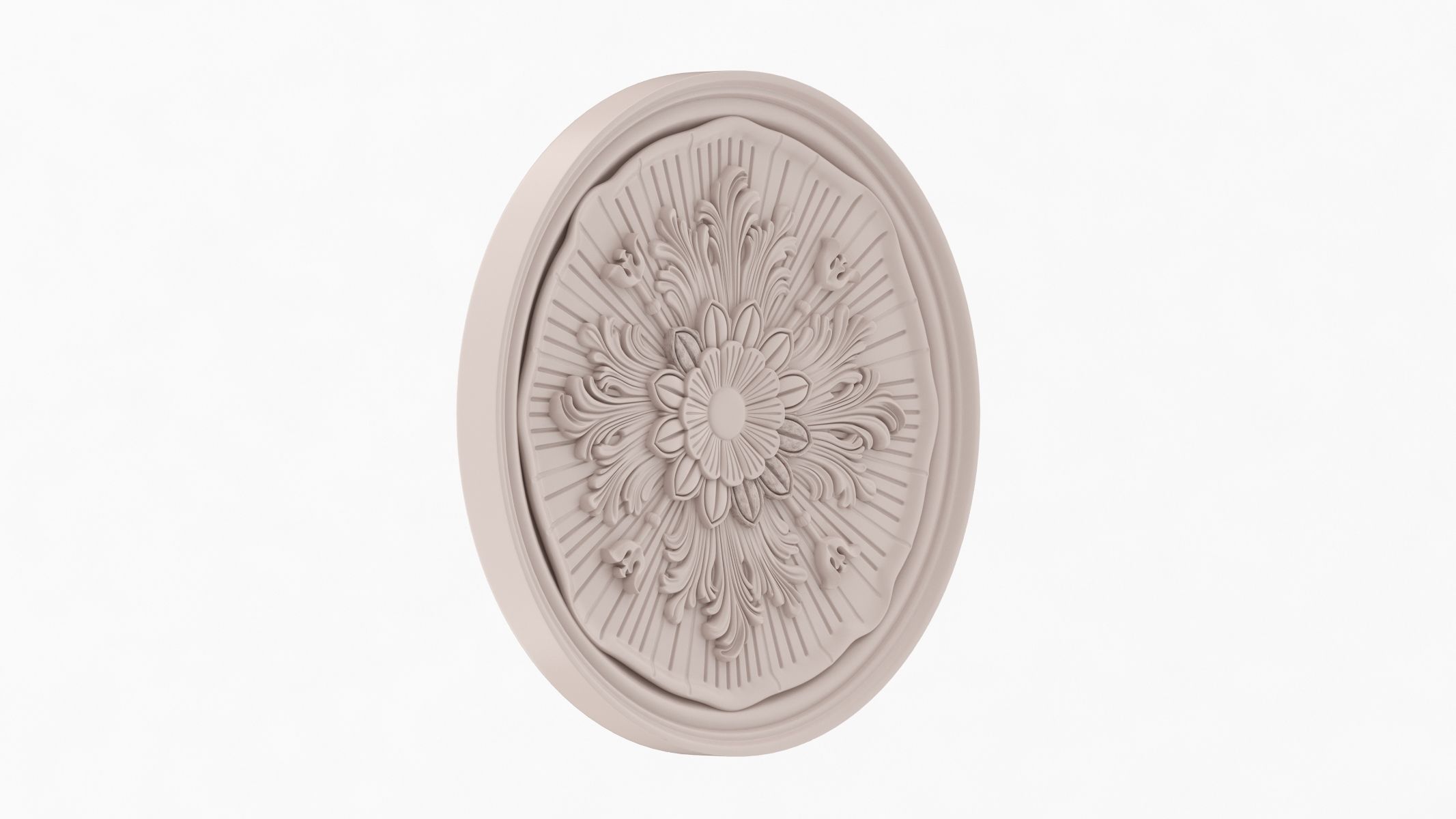 Classic Ceiling Medallion 63 3D model_1