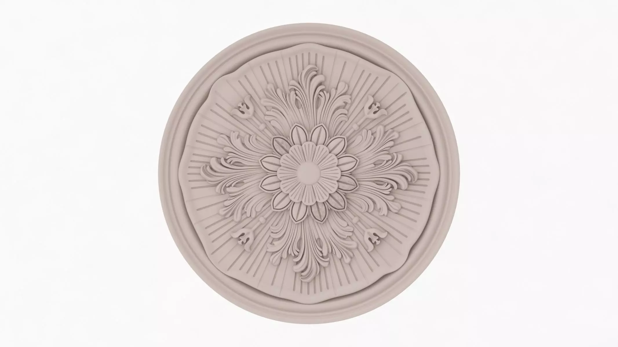 Classic Ceiling Medallion 63 3D model_0