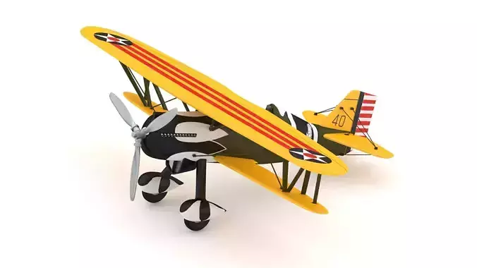 Curtiss P-6 Hawk Vintage Biplane Fighter Aircraft