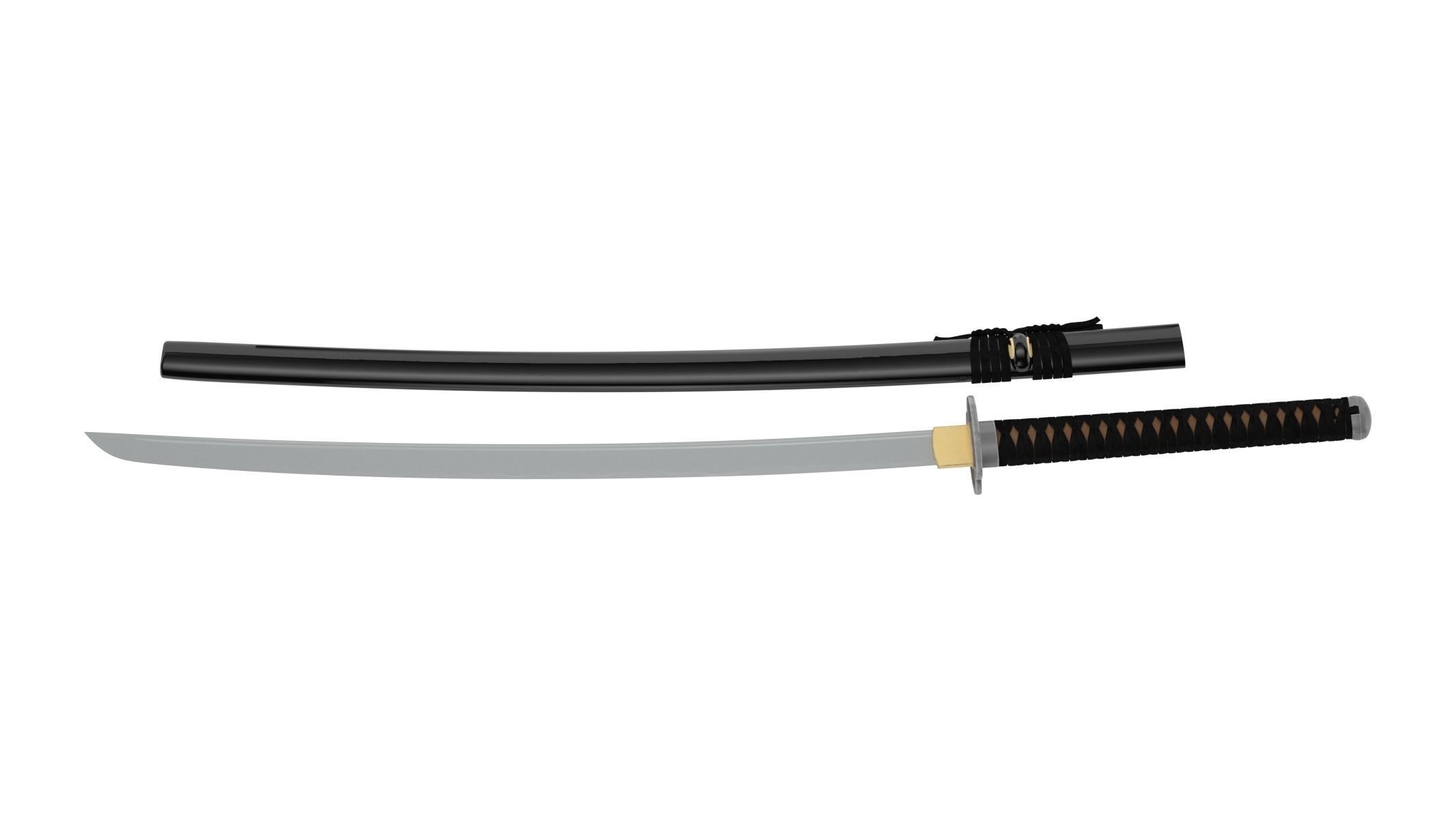 Iaito Sword 3D model_2