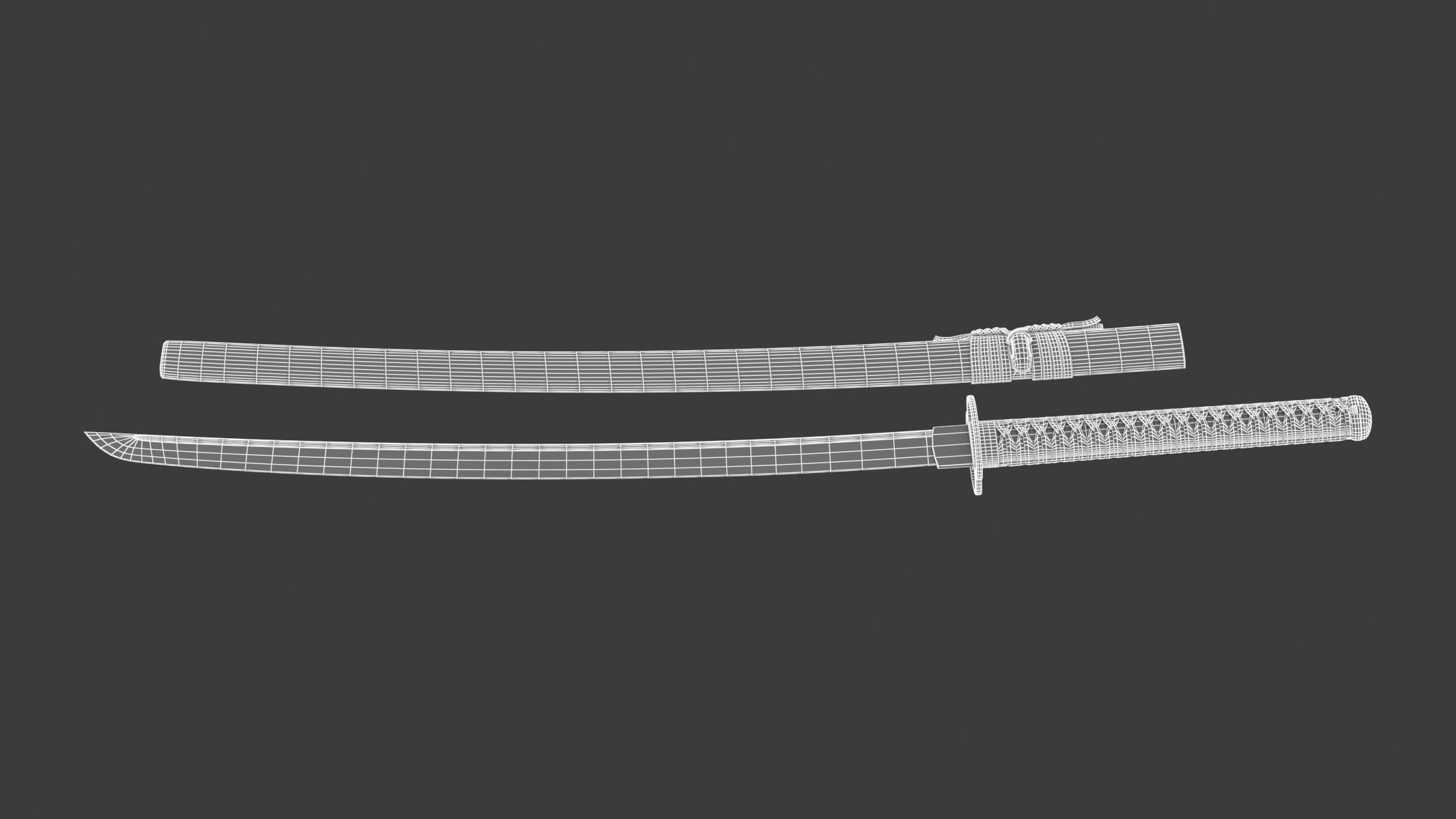 Iaito Sword 3D model_12