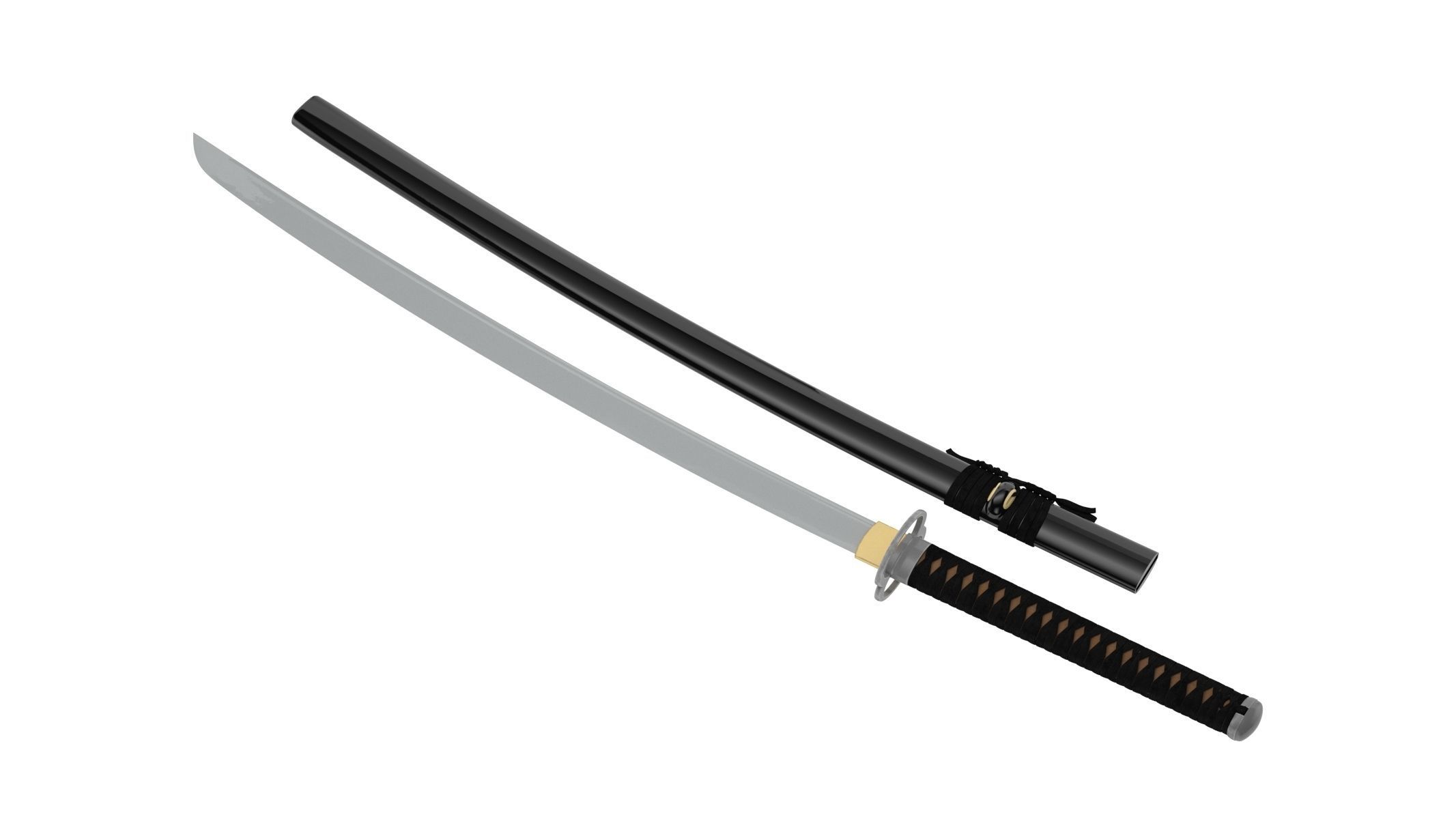 Iaito Sword 3D model_1