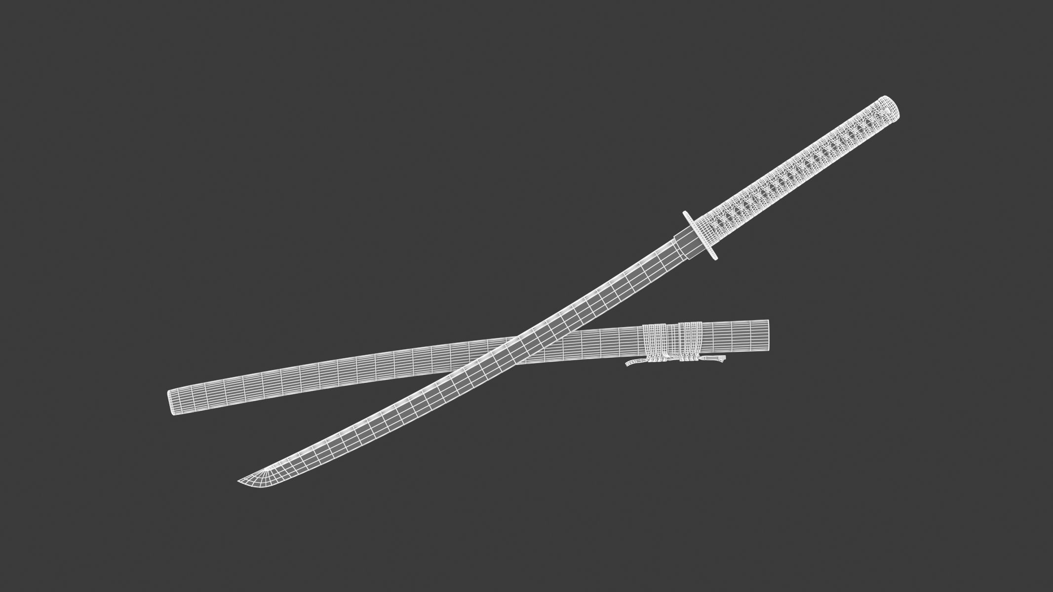 Iaito Sword 3D model_16