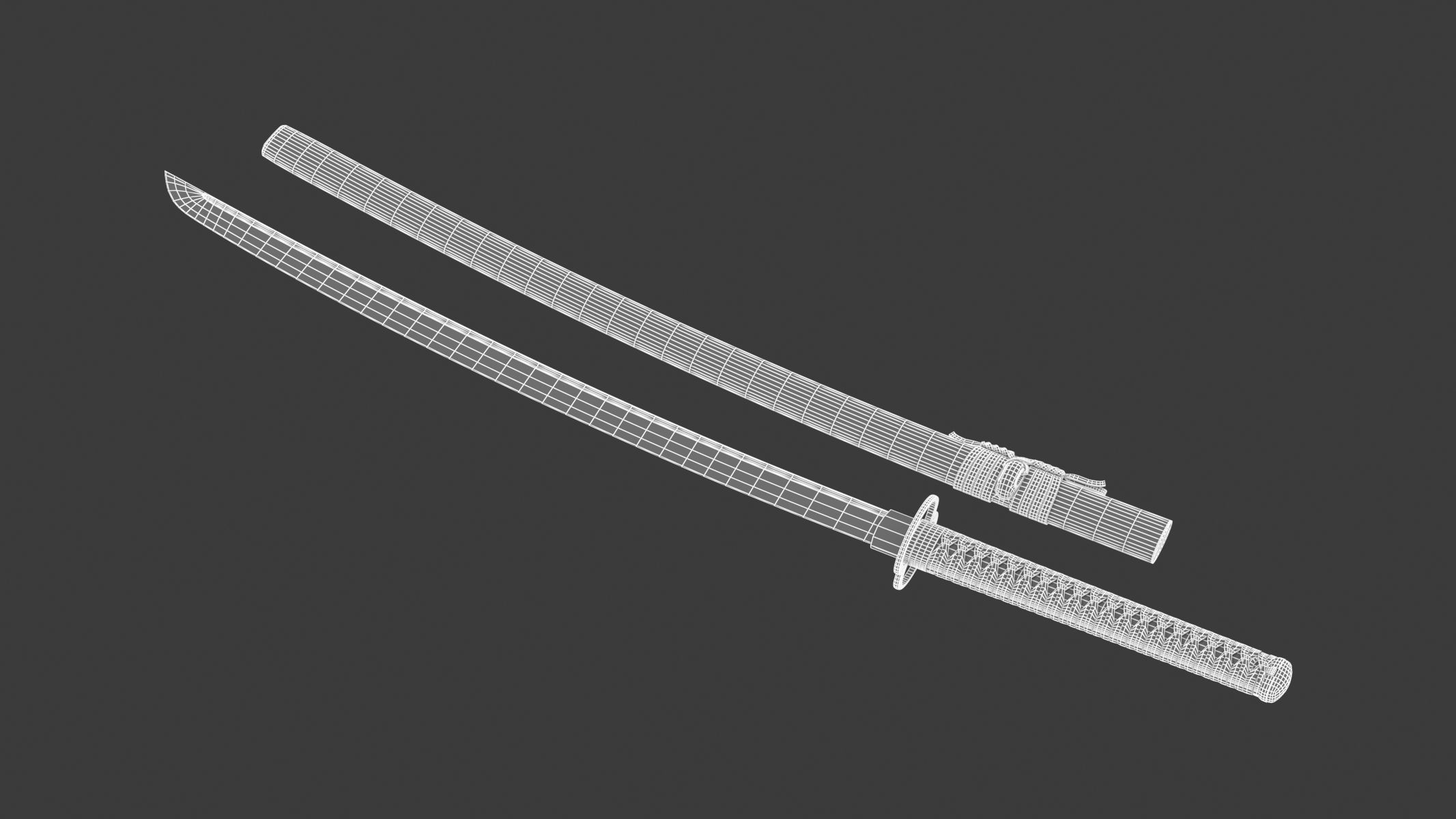 Iaito Sword 3D model_11
