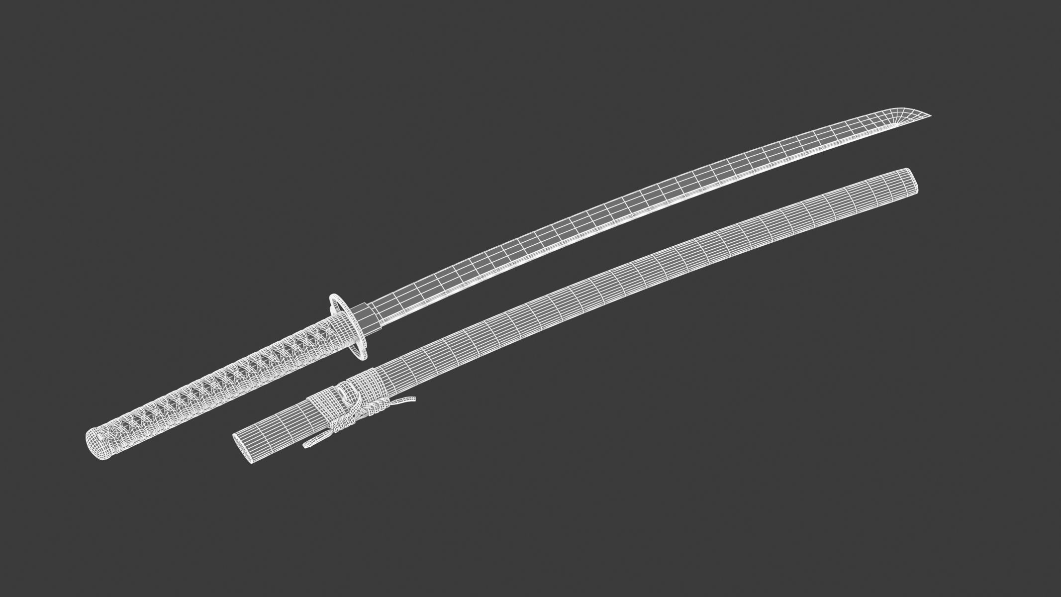 Iaito Sword 3D model_10