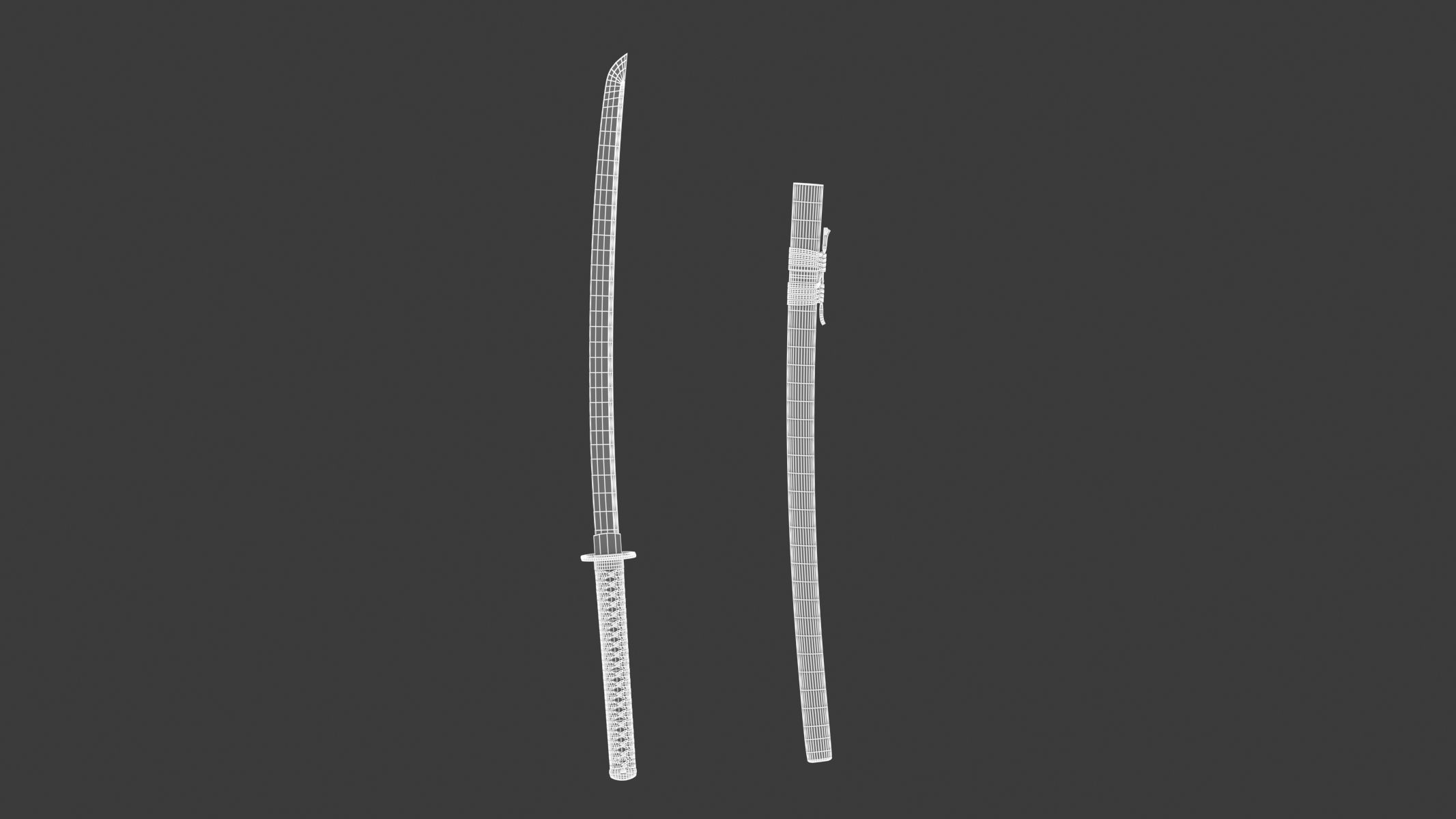 Iaito Sword 3D model_15