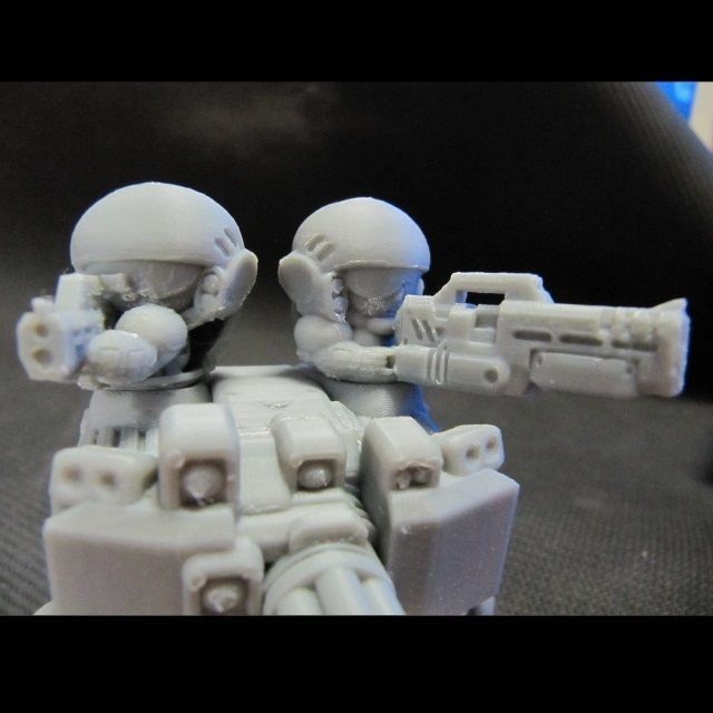CHIBI-TECH SD - COLONIAL MK II HATCH GUNNER 3D print model_6