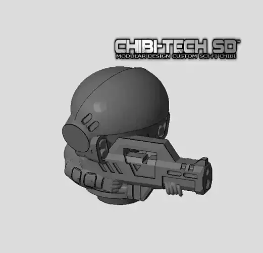 CHIBI-TECH SD - COLONIAL MK II HATCH GUNNER 3D print model