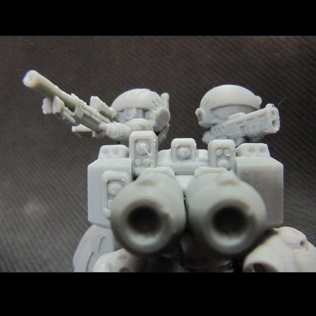 CHIBI-TECH SD - CORPORATION MK II RIFLE HATCH GUNNER 3D print model_8