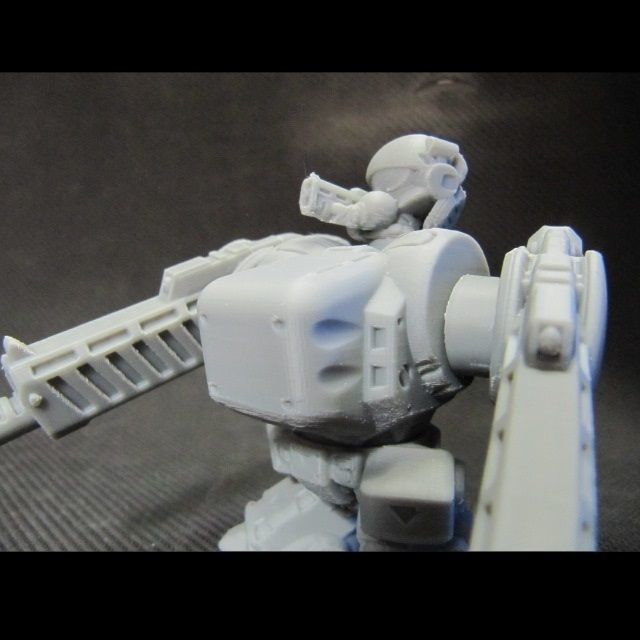 CHIBI-TECH SD - CORPORATION MK II RIFLE HATCH GUNNER 3D print model_12