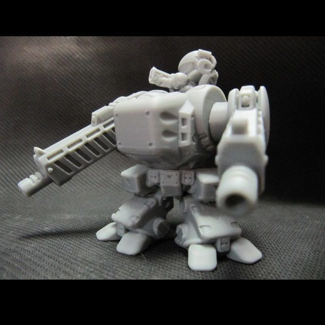 CHIBI-TECH SD - CORPORATION MK II RIFLE HATCH GUNNER 3D print model_18
