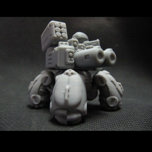 CHIBI-TECH SD - CORPORATION MK II RIFLE HATCH GUNNER 3D print model_5