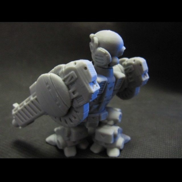CHIBI-TECH SD - CORPORATION MK II RIFLE HATCH GUNNER 3D print model_15
