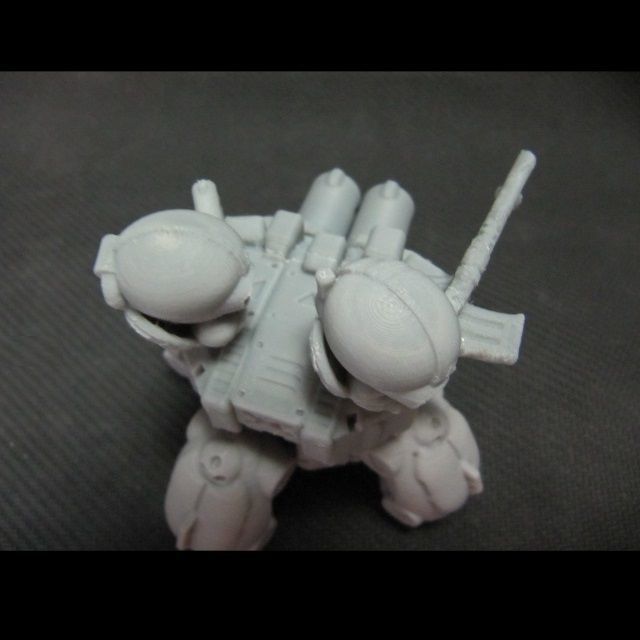 CHIBI-TECH SD - CORPORATION MK II RIFLE HATCH GUNNER 3D print model_10