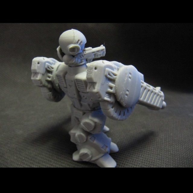 CHIBI-TECH SD - CORPORATION MK II RIFLE HATCH GUNNER 3D print model_14