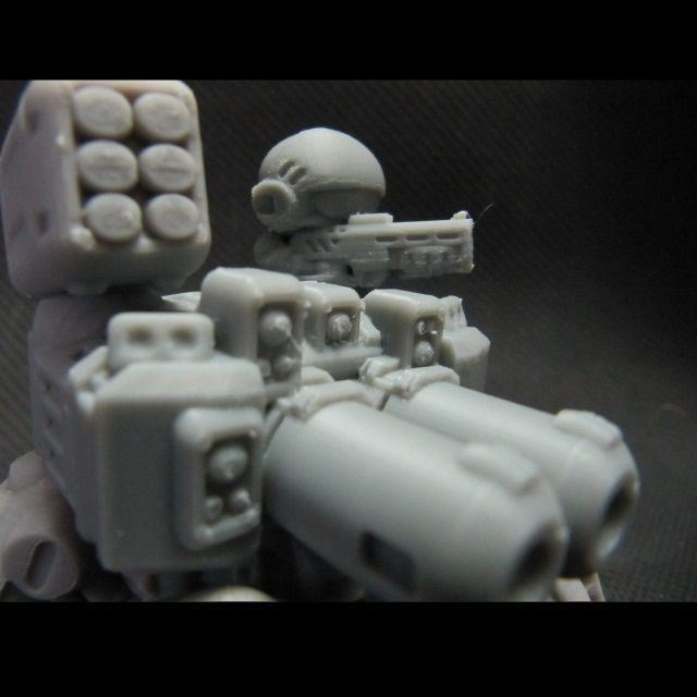 CHIBI-TECH SD - CORPORATION MK II RIFLE HATCH GUNNER 3D print model_6