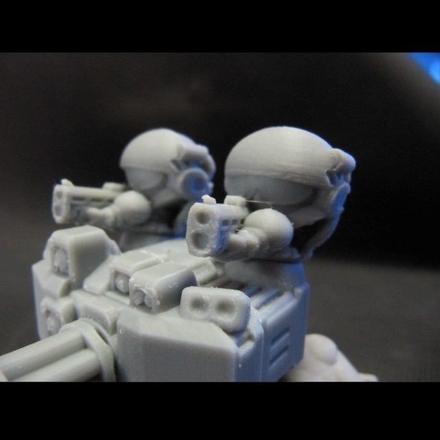 CHIBI-TECH SD - CORPORATION MK II RIFLE HATCH GUNNER 3D print model_3