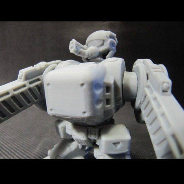 CHIBI-TECH SD - CORPORATION MK II RIFLE HATCH GUNNER 3D print model_13