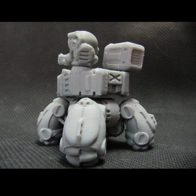 CHIBI-TECH SD - CORPORATION MK II RIFLE HATCH GUNNER 3D print model_19