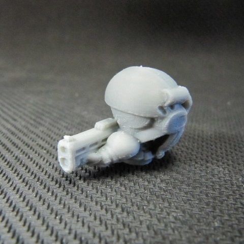 CHIBI-TECH SD - CORPORATION MK II RIFLE HATCH GUNNER 3D print model_2