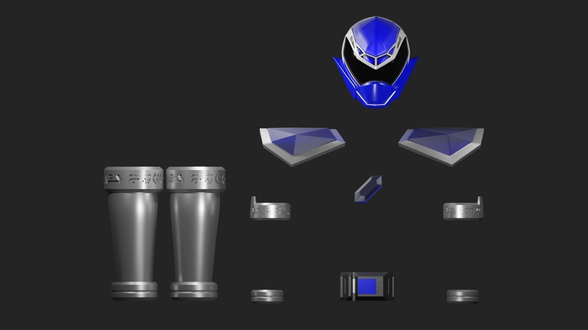 Kiramager Blue 3D Fullset 3D print model_7