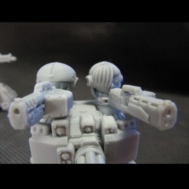 CHIBI-TECH SD - COLONIAL MK IV SMG HATCH GUNNER 3D print model_4