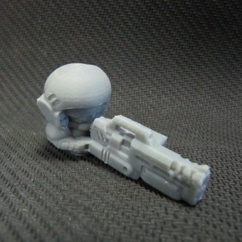 CHIBI-TECH SD - COLONIAL MK IV SMG HATCH GUNNER 3D print model_1