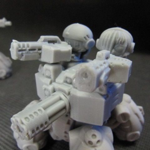 CHIBI-TECH SD - COLONIAL MK IV SMG HATCH GUNNER 3D print model_2