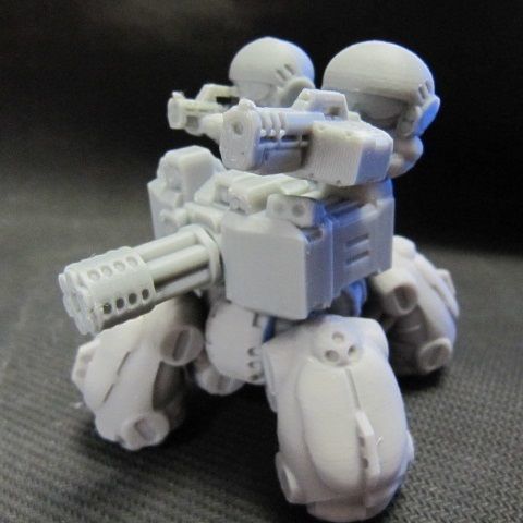 CHIBI-TECH SD - COLONIAL MK IV SMG HATCH GUNNER 3D print model_8