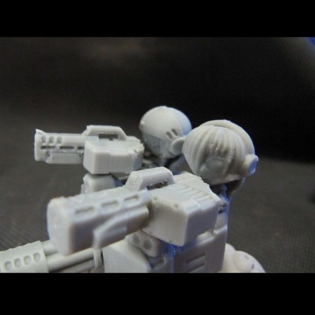 CHIBI-TECH SD - COLONIAL MK IV SMG HATCH GUNNER 3D print model_6