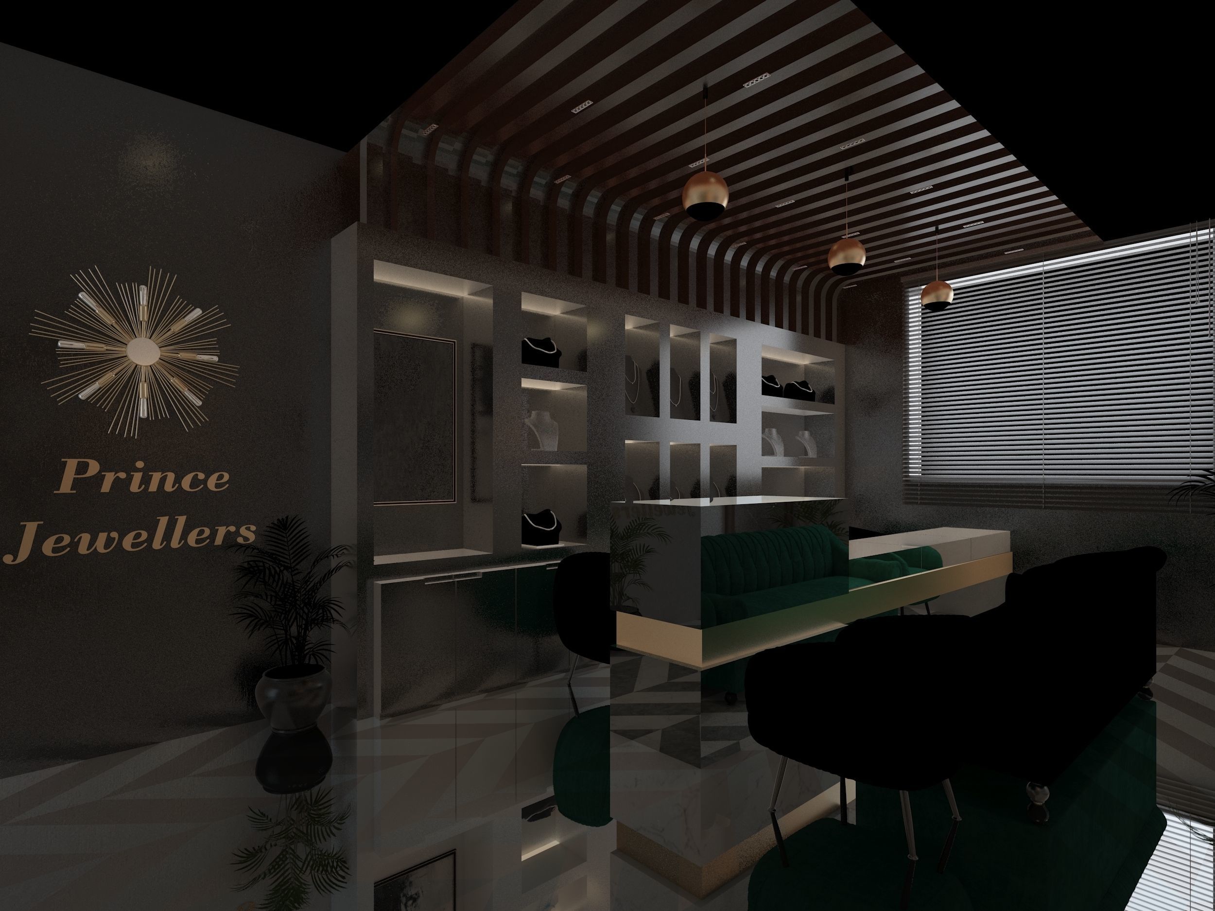 Jewellery Showroom in 3Ds Max and V-ray 3D model_2