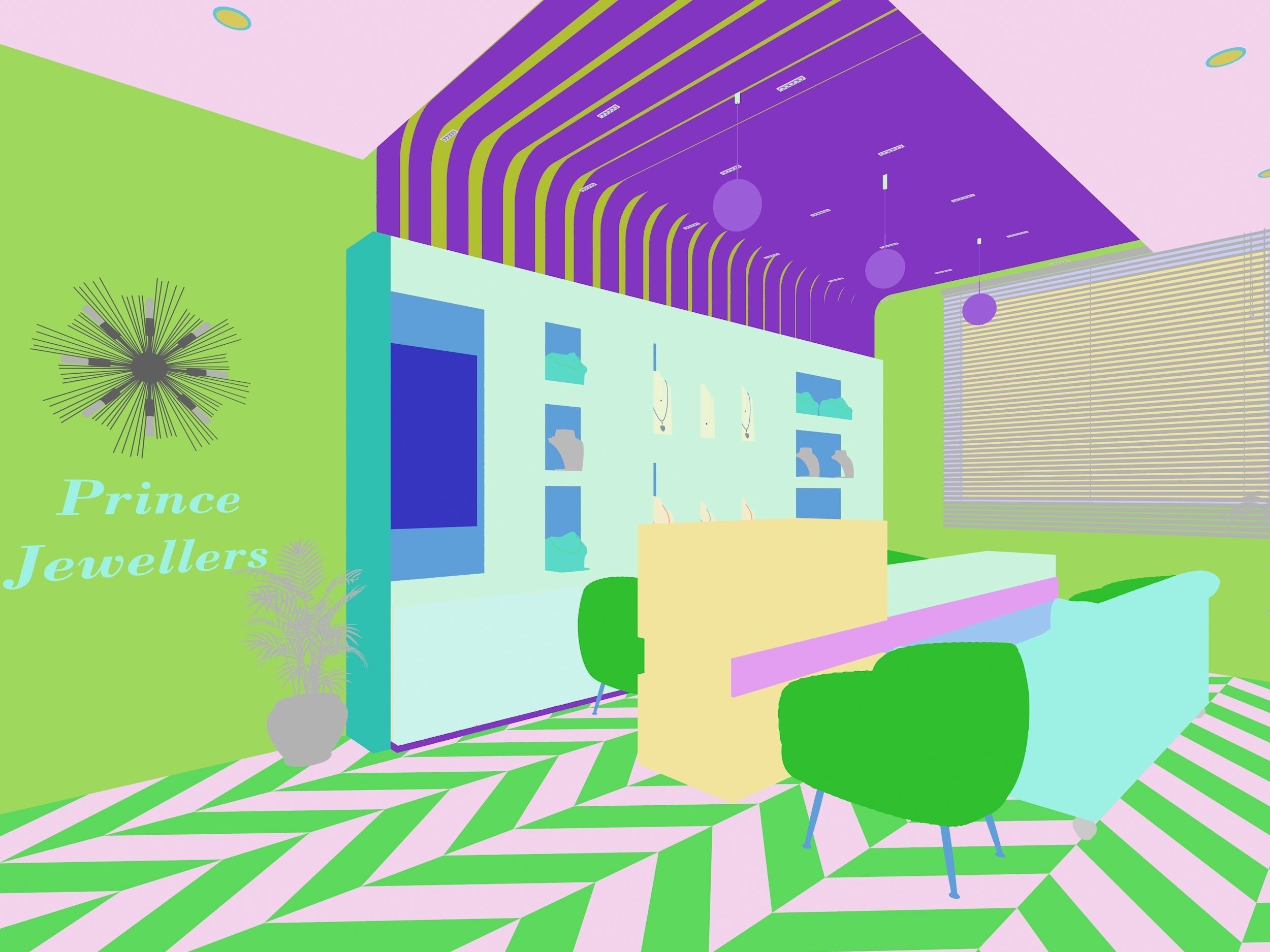 Jewellery Showroom in 3Ds Max and V-ray 3D model_3