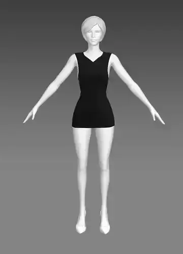 Woman Clothing A-Pose 330