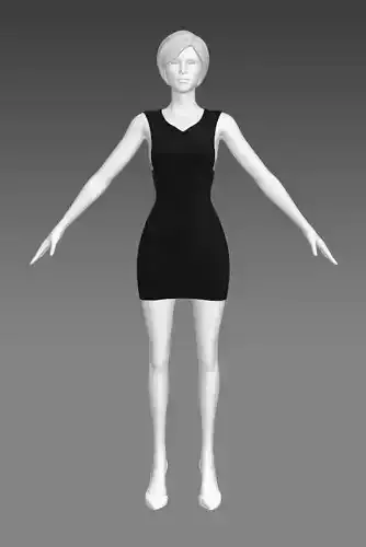 Woman Clothing A-Pose 333