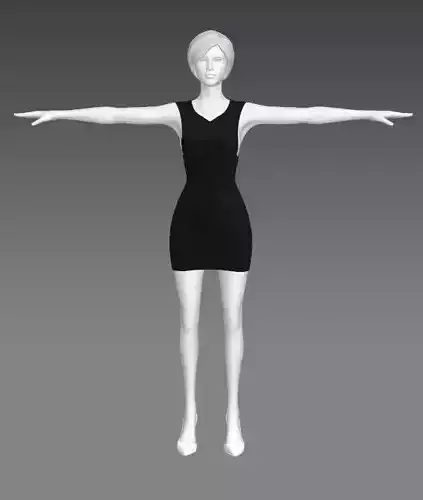 Woman Clothing T-Pose 331