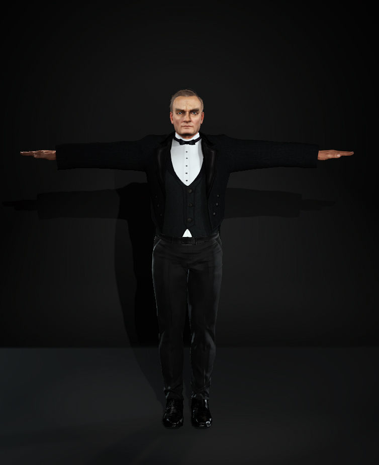 Ataturk  Character Model  3D model_4