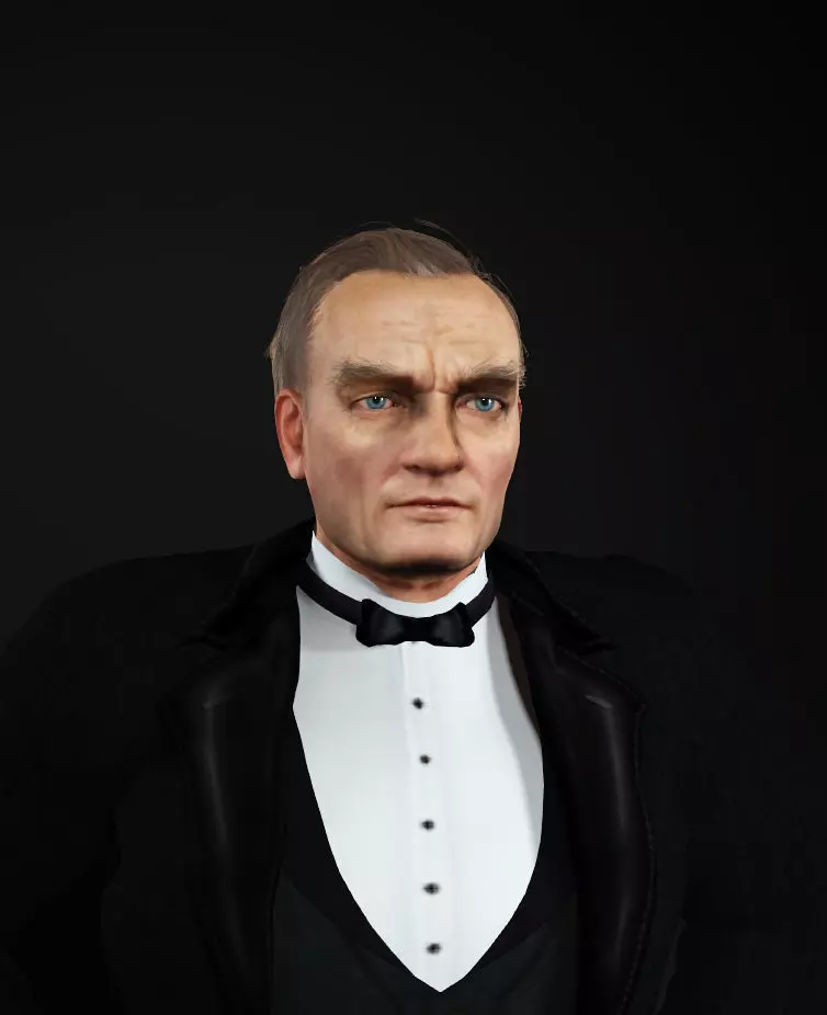 Ataturk  Character Model  3D model_0