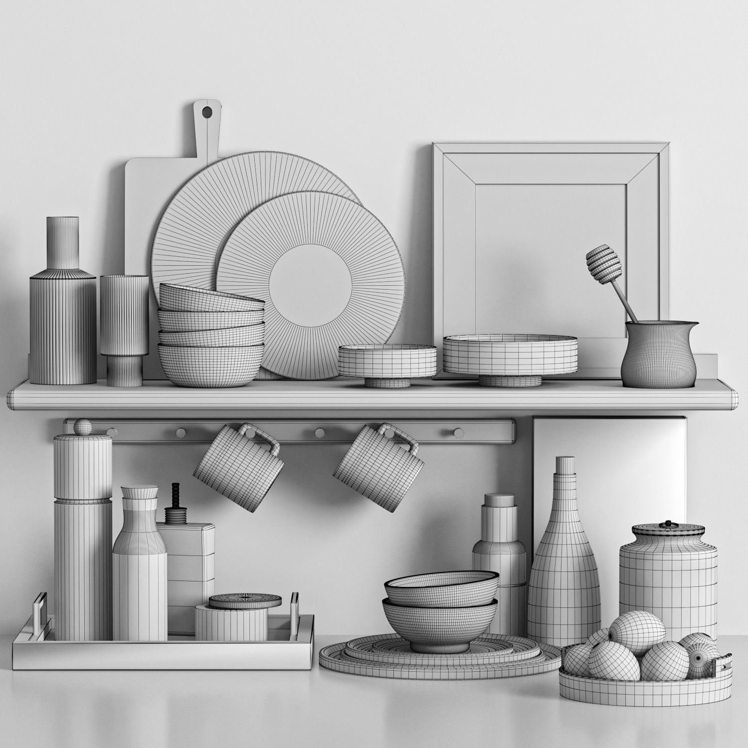 kitchen accessories 006 3D model_6