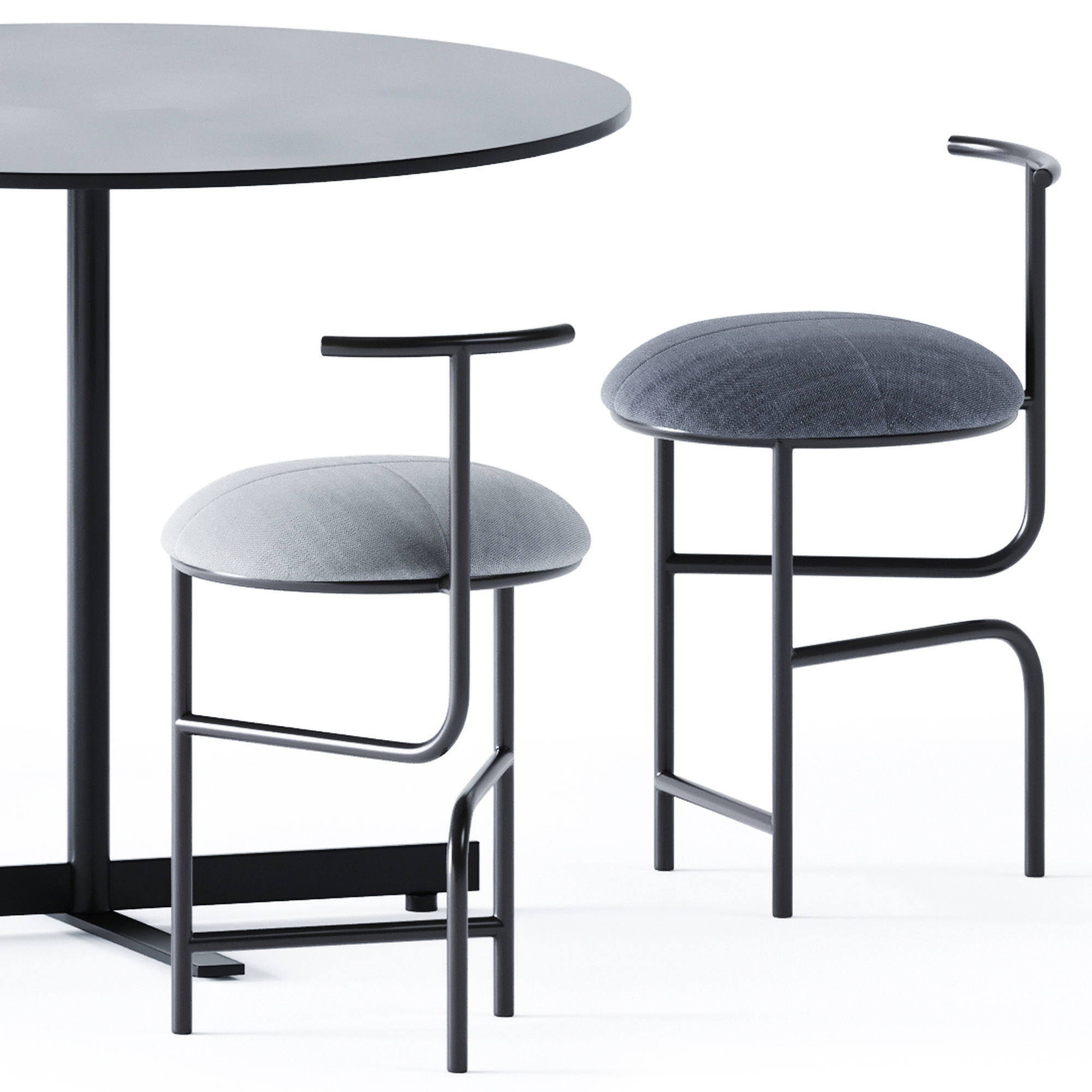 Round Table People by Alma Design 3D model_4