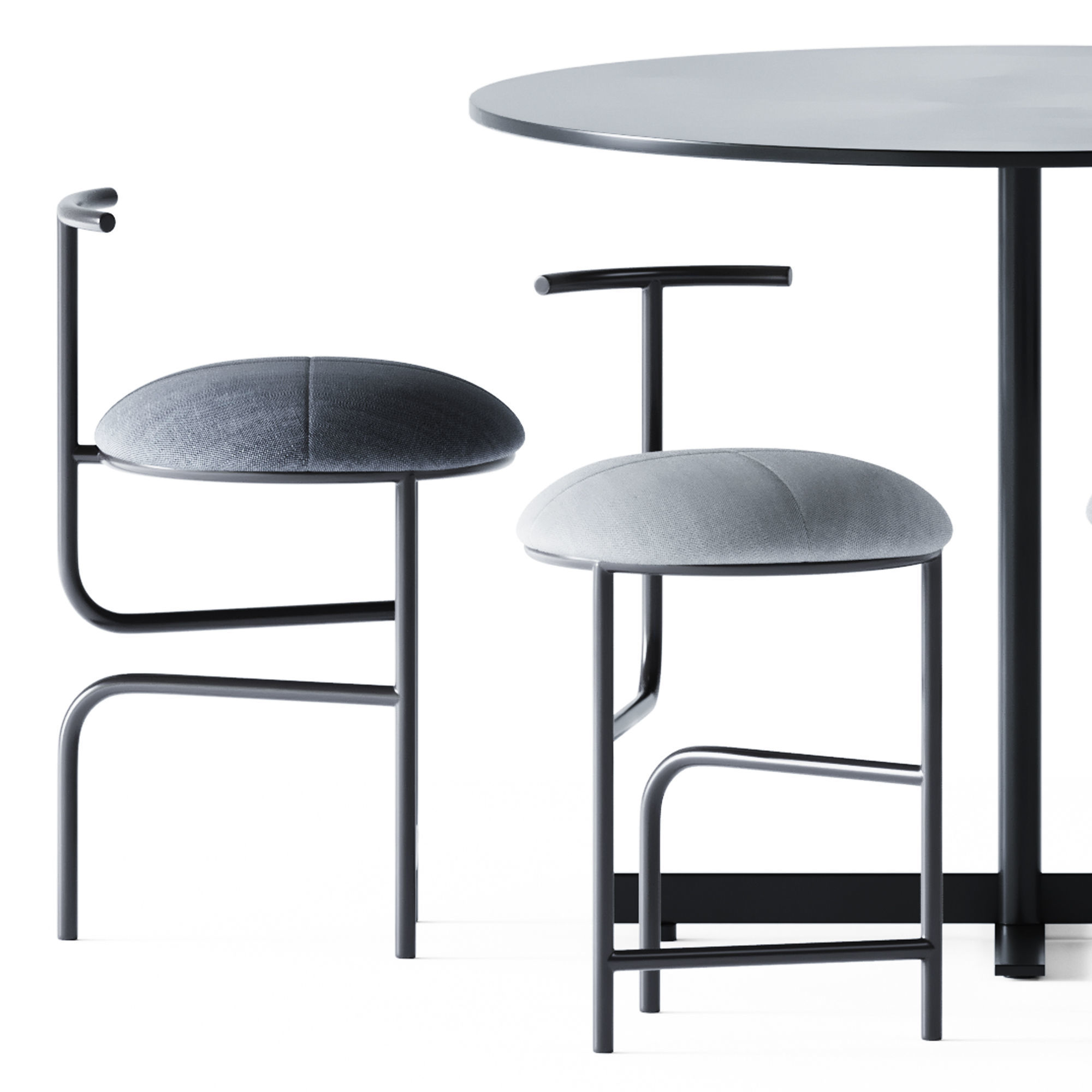 Round Table People by Alma Design 3D model_5