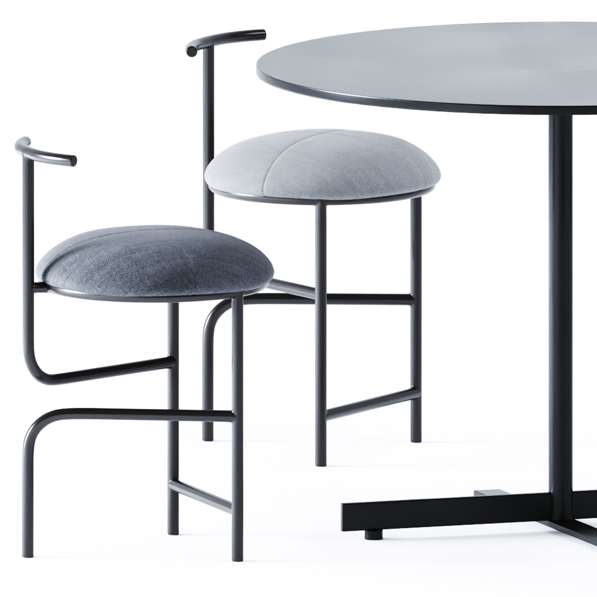 Round Table People by Alma Design 3D model_2