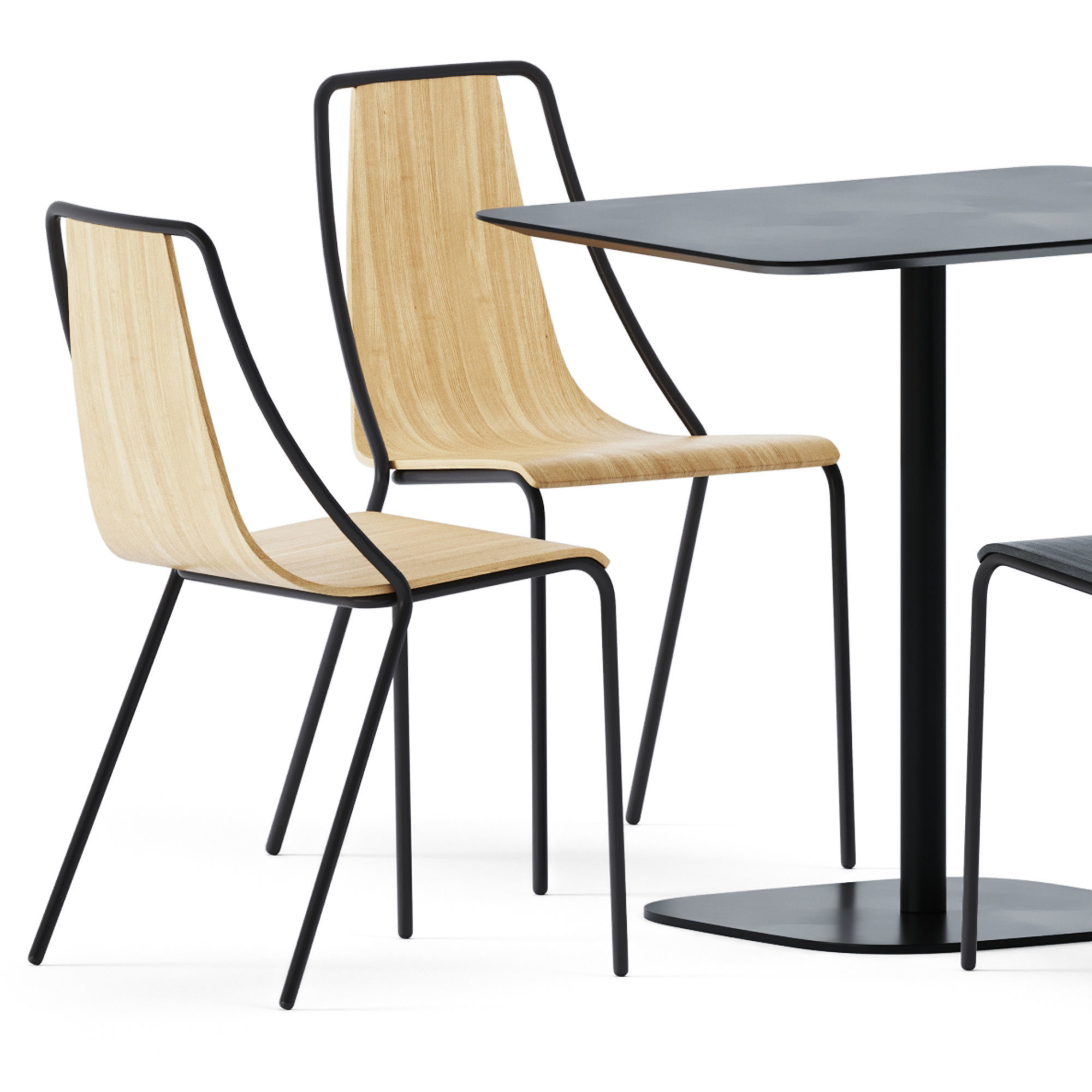 Rectangular Table Vermu by Zeitraum 3D model_1